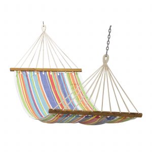 Hammock (Cotton Fabric – Multi-stripe) 3′ x 11′