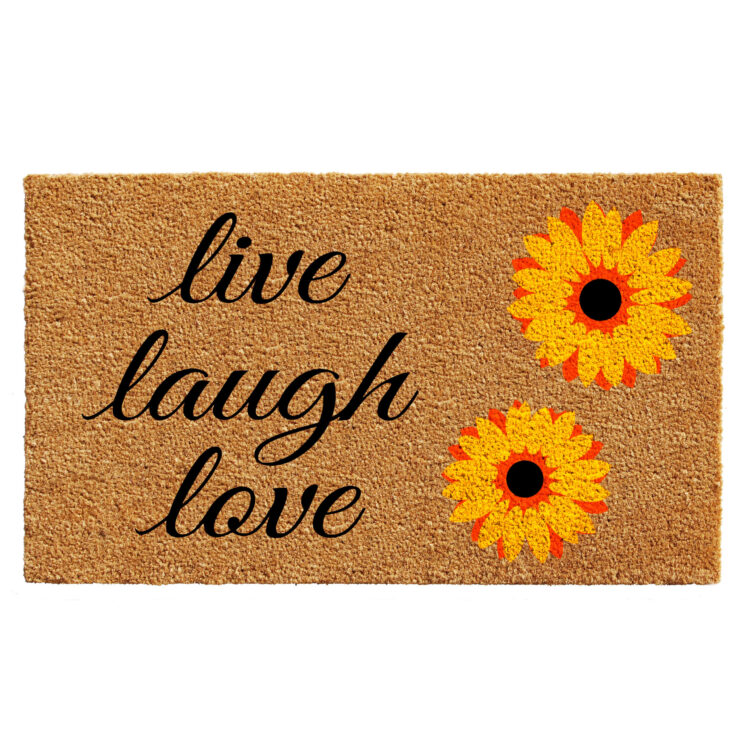 Sunflower Live Laugh Love Doormat