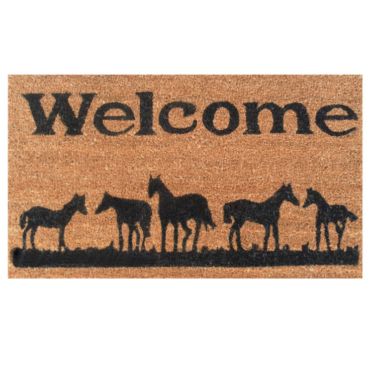 Horses Welcome Doormat