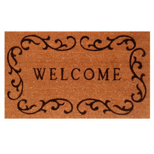 Welcome Curlicue Doormat