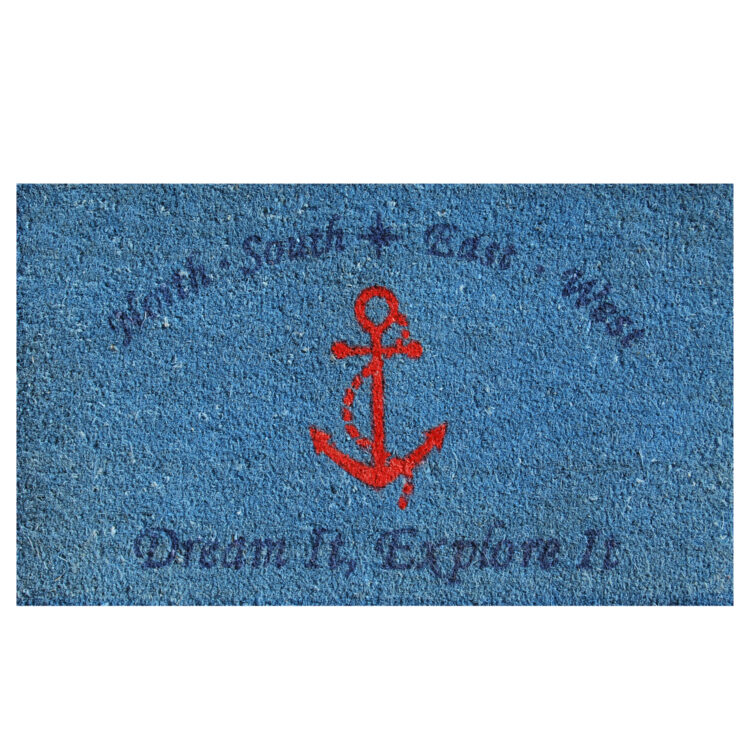 Red Anchor Doormat