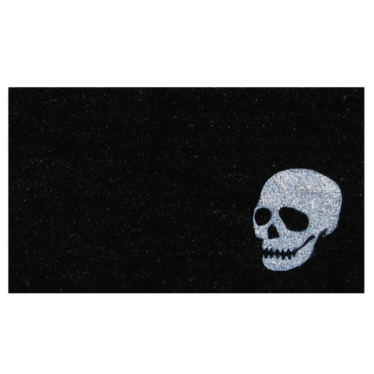 White Skull Doormat