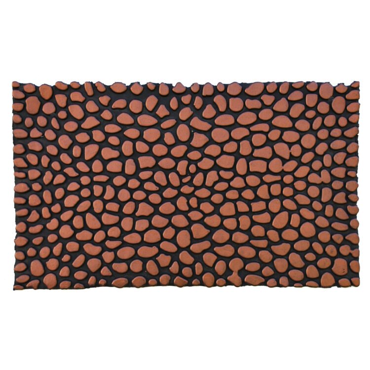 Pebbles Bronze Rubber Doormat 18" x 30"