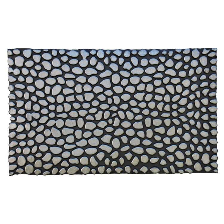 Pebbles Silver Rubber Doormat 18" x 30"
