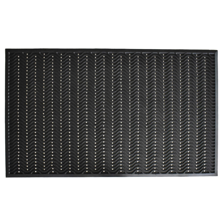 True Step Wave Rubber Doormat 3' x 5'