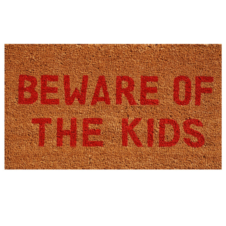 Beware of the Kids Doormat