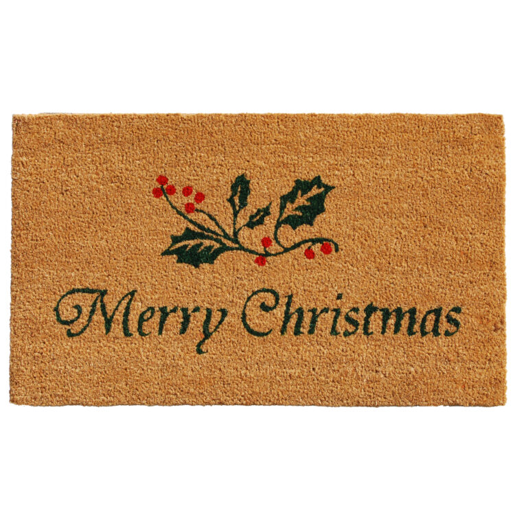 Christmas Holly Doormat