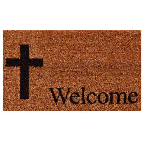 Cross Welcome Doormat