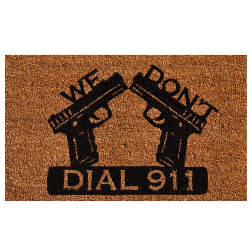 Dial 911 Doormat