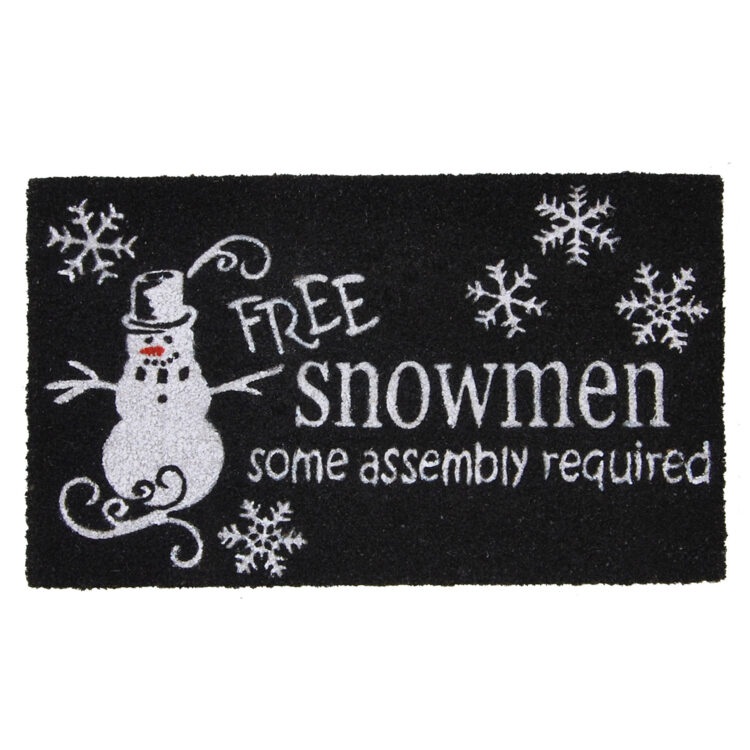 Free Snowmen Doormat