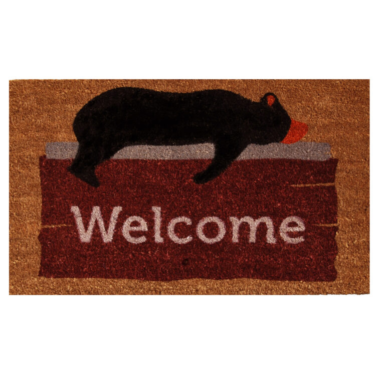 Lazy Bear Welcome Doormat