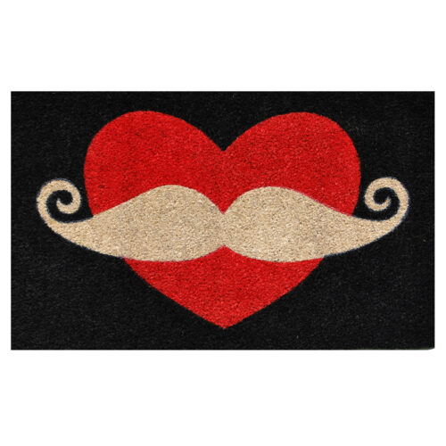 Moustache Love Doormat