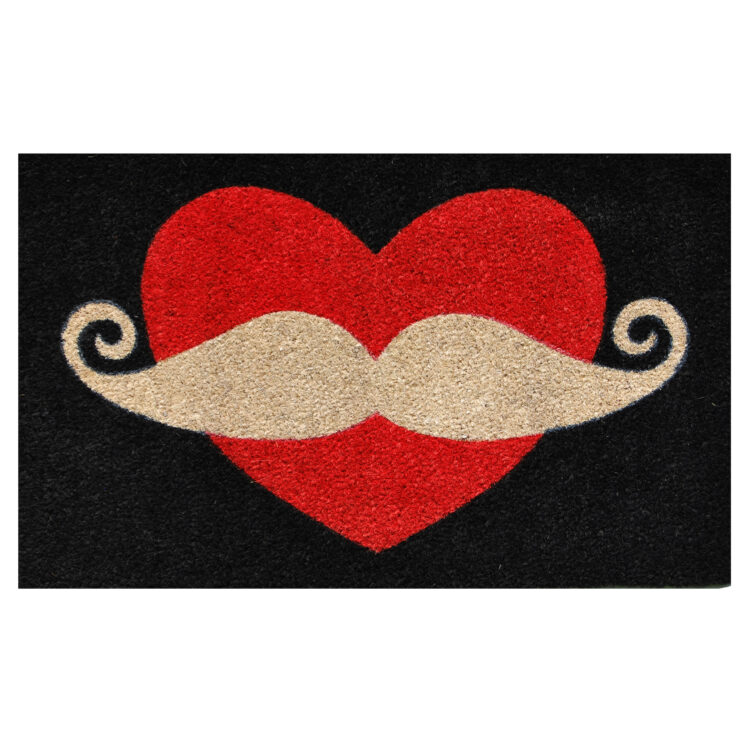 Moustache Love Doormat