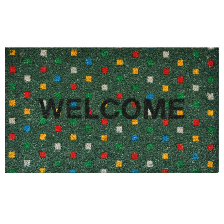 Polka Dot Welcome Doormat