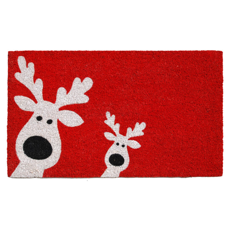 Peeking Reindeer Doormat