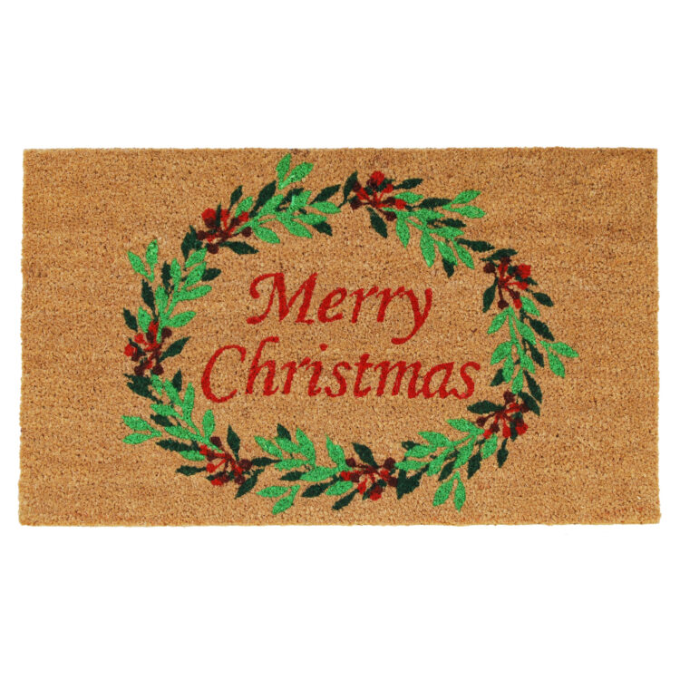 Christmas Wreath Doormat