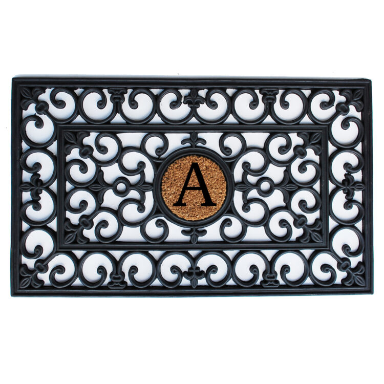 Rubber Monogram Doormat